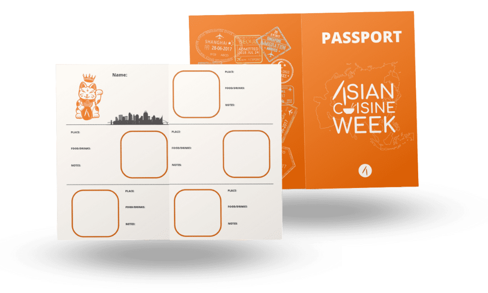 Asian Cuisine Week Food Passport mockup (1000 × 800 px)